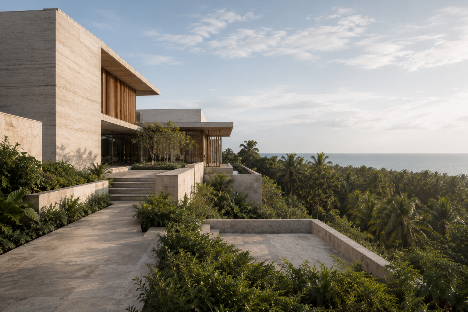 Minimal contemporary coastal residence